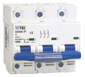 Wyłącznik nadprądowy C80 80A 3P bezpiecznik LC