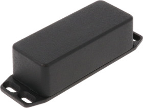 Aluminum die cast enclosure, (L x W x H) 93 x 39 x 31 mm, black (RAL 9005), IP54, 1590AFLBK