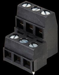 31092106 Two-tier terminal, 6-pin, spacing 5.0