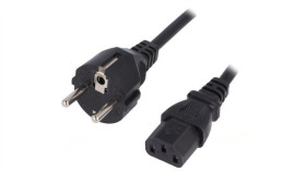 Kabel: 3X0,75Mm2, Cee 7/7 (E/F) Wtyk,Iec C13 Żeński, 1,5M Lt-312+501 H05vv-F...