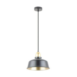 Lampa wisząca MENSA kolor czarny mat/złoty metal, E27 IP20 A8063-BK Zuma Line