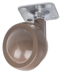 Koło samonastawne średnica kabla 50mm Płyta RS PRO 50kg wysokość całkowita 65mm