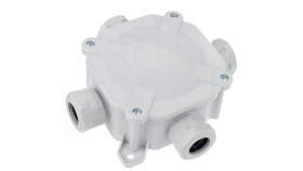 Puszka Hermetyczna N/T Z Dławikami Ip67 75X75x33mm Szara