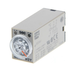 Timer Relay Wciskane 200-230V ac DPDT 4-stykowy Omron 30min jednofunkcyjny