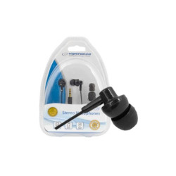 Słuchawki douszne EH124 czarne 3,5mm Esperanza