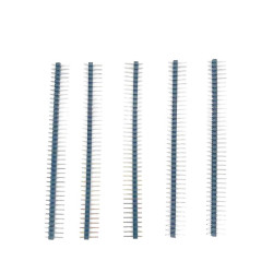 Opencircuit Male header 1x40 black 2.54mm - 5 pieces
