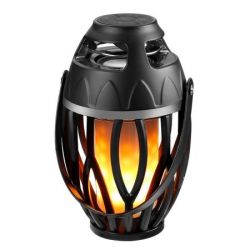 Głośnik bluetooth z lampką płomień