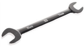 Klucz Otwarty Dwustronny, Roz. 14 X 15 Mm, Dł. 185 Mm, Materiał: Stal...