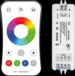 AC6349 Controller, LED strip, RGB, with remote control