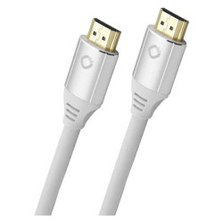 Oehlbach D1C92494 HDMI Cable HDMI-A to HDMI-A 3.00 m White Gold Plated