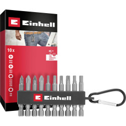 Einhell 118623 Bit Set 10tlg 1/4" PH PZ TORX Allen Bit sets &amp; Socket Bit Sets