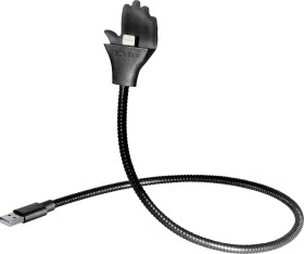 Maxtrack Kabel USB USB 2.0 Złącze męskie USB-A, Złącze męskie Lightning 0.50 m czarny MH 1 L