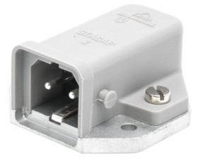 Złącze sieciowe 16A Gniazdo 250 V 2+PE Męski Hirschmann Szary Montaż powierzchniowy IP20