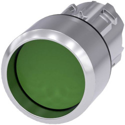 Siemens 3SU10500CB400AA0 3SU1050-0CB40-0AA0 Przycisk pierścień przedni metalowy, błyszczący, okrągły przycisk srebrny, z