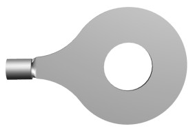 Zacisk oczkowy rozmiar przewodu 6.6mm² Ø , M12 (1/2) nieizolowany średnica wew 13.08mm TE Connectivity