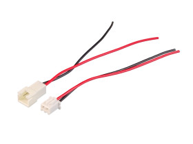 Złącze JST XH 2.54 2pin wtyk + gniazdo z przewodami 100mm