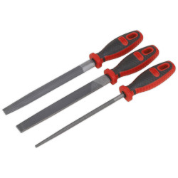 Sealey AK572 Engineer&#x27;s File Set 3pc 200mm