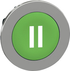 Schneider Electric ZB4FA336 ZB4FA336 Element czołowy dla przycisku płaski, resetowalny (Ø) 30.5 mm II chrom, zielony 1 s