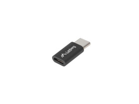 Adapter USB-C 2.0 - micro USB czarny LANBERG