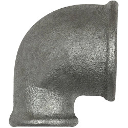 Angle, 25 bar, malleable cast iron, hot-dip galvanized, for pipe systems, 133562