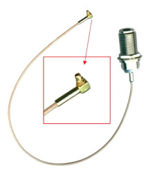 MikroTik ACMMCX | Pigtail RF | MMCX/N-TYPE Female, 360mm