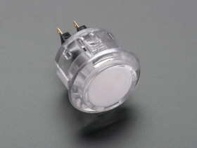 Adafruit Arcade Button - 30mm Translucent Clear