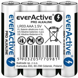 Bateria LR03 (AAA) everActive Pro Alcaline (folia 4 szt.)