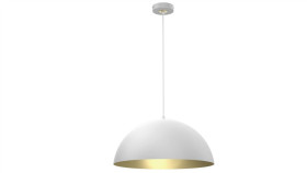 Lampa Wisząca Beta White/Gold 1Xe27 45Cm Mlp7974 Milagro