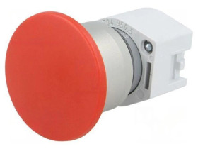 Przełącznik przyciskany 22mm Poz.stab 1 czerwony brak IP65 704.071.2