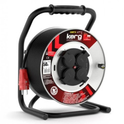 Przedł.BĘBNOWY KERG 3G2.5 20M CZARNY H05RRF STANDARD guma EPR