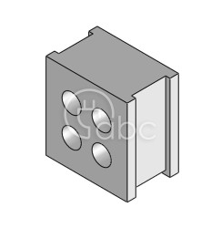 Moduł uszczelniający QT multi, QT 4/4.5, z otworami 4x4,5-4,5 mm, 42583