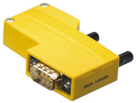 Złącze D-Sub 9-pinowe Męski Kąt Proste Montaż na kablu