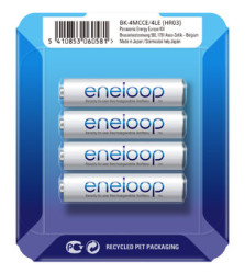 4 x Panasonic Eneloop R03/AAA 800mAh BK-4MCCE (sliding pack)