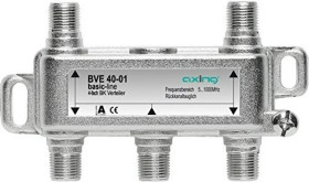 Rozgałęźnik 4-krotny telewizyjny 5-106MHz 1-we, 4-wy pasmo TV i SAT, bez przesyłu napięcia BVE 40-01