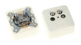 GNIAZDO ABONEN.RTV+2*SAT