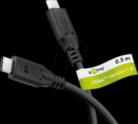 74194 USB 4.0 cable, 20 Gbit/s, 100 W, 4K 60Hz, 0.5 m