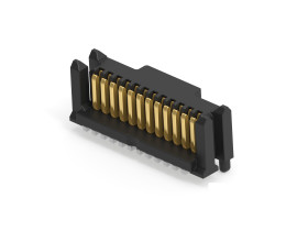 Wtyk PCB 12-pinowe raster: 0.8mm -rzędowe ERNI Montaż powierzchniowy Męski 2.2A 500 V