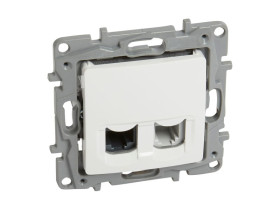 NILOE/NILOE SELECTION Gniazdo RJ12+RJ45 kat.5e UTP białe 764570 LEGRAND