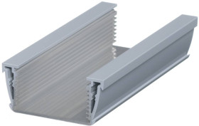 Bopla ASPU 830-1000 9006 (94311000) - asymetryczny profil aluminiowy otwarty (74 x 32,8 x 1000 mm)