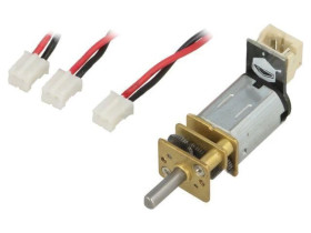 DF-FIT0468 Silnik: DC z przekładnią 1÷6VDC 350mA Oś: nacięcie D