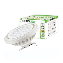 Żarówka LED AR111 G53 15W 1521lm 12V 3K 38 st. LEDZARMI965 LumiLED