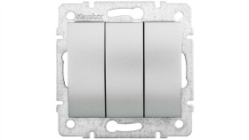 Logi Łącznik Potrójny Śrubowy 10Ax 250V Srebrny 021090143 25195