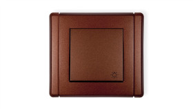 Flexi Przycisk /Światło/ Brązowy Metalik 9Fwp-5