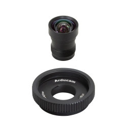 M12 Lens - 75-Degree FOV with Raspberry Pi HQ Camera Adapter