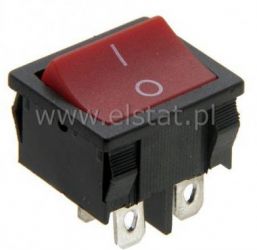 Przeł. kołys. 6A 250V 4pin szeroki