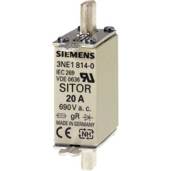 Siemens 3NE18150 SITOR Fuse Link 25A 690V NH1 fast-acting protection