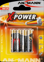 5015653 XPOWER, alkaline battery, AAA (Micro), 4 pcs.