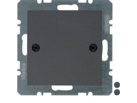 B.3/B.7 Zaślepka z elementem centralnym i mocowaniem na śruby antracyt 10091616 HAGER