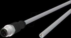 142MIA10100 Sensor cables, M12, 4-pin, plug &gt; open end, 10 m