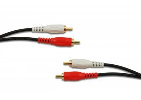 PRZEWOD 2*RCA 1.8M HQ NIEBIESK